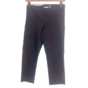 Theory 38 Dust‎ Podium Cropped Black Leggings Black Size M